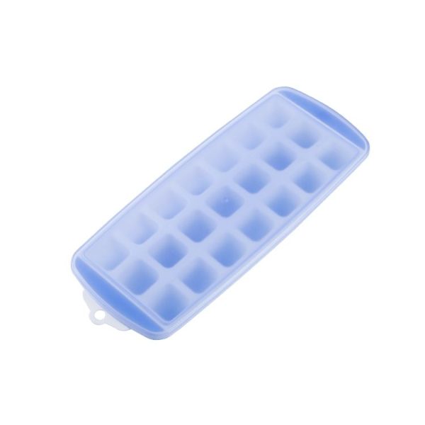 Summer 21 Grid Cool Home-made Ice Cube Ice Box Mould with Lid (Blue) - Image 2