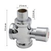 Stool Flush Valve Urinal Delay Valve Hand Press Flush Valve, Style: 25 mm Alloy Small - Image 3