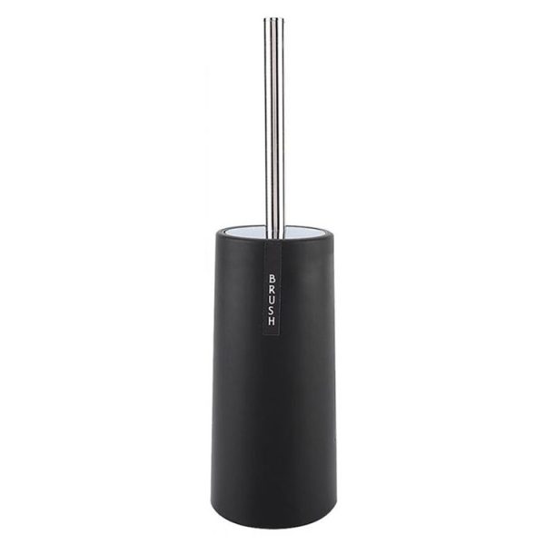 Long Handle Toilet Brush Set Bathroom Cleaning Supplies (Black) - Image 2