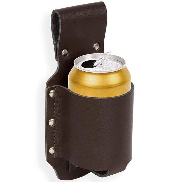 Outdoor Hanging Waist Cans Beverage Beer Bottle Holster (Brown) - Image 7