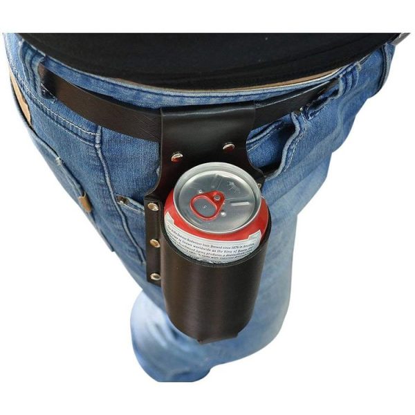 Outdoor Hanging Waist Cans Beverage Beer Bottle Holster (Brown) - Image 8