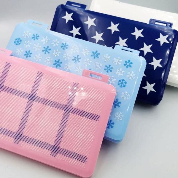 Mask Storage Box Dustproof Portable Plastic Household Storage Holder (Dark Blue) - Image 4