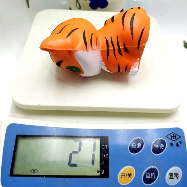 3 PCS PU Slow Rebound Tiger Cute Animal Mobile Phone Ornaments Fragrance Children Adult Decompression Toy Gift - Image 6