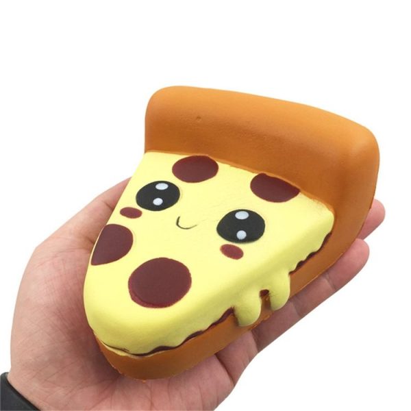 3 PCS Funny Cartoon Pizza Charm Decompression Relaxation Toy - Image 2