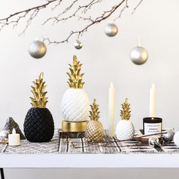 Pineapple Creative Decoration Wine Cabinet Window Decoration Props, Size: S (Gold) - Image 4