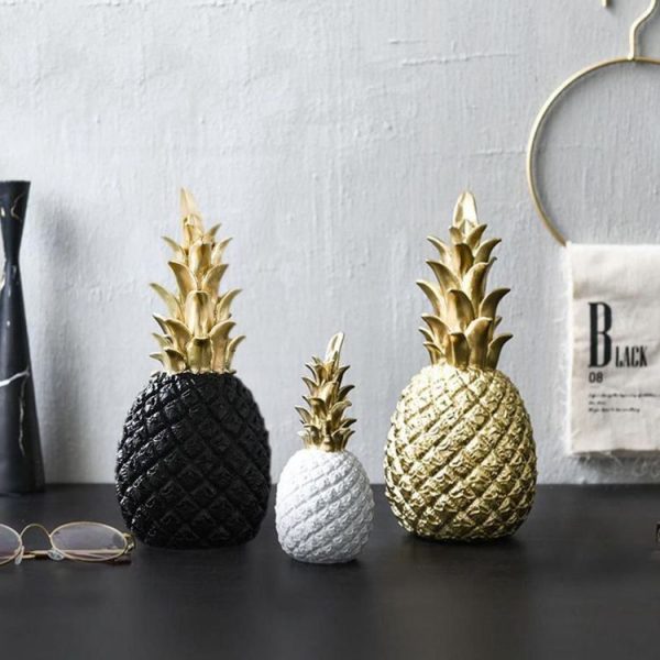 Pineapple Creative Decoration Wine Cabinet Window Decoration Props, Size: S (Gold) - Image 6