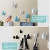 Creative Water Droplets Wall Hooks Home Decoration Resin Mural 3D Coat Hook Single Hooks Wall Hanger, Size: Big Size (White) - Image 6