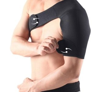 Breathable Adjustable Shoulder Support Brace Unisex Sport Compression Brace Strap Wrap Shoulder Belt, Size: Left Shoulder