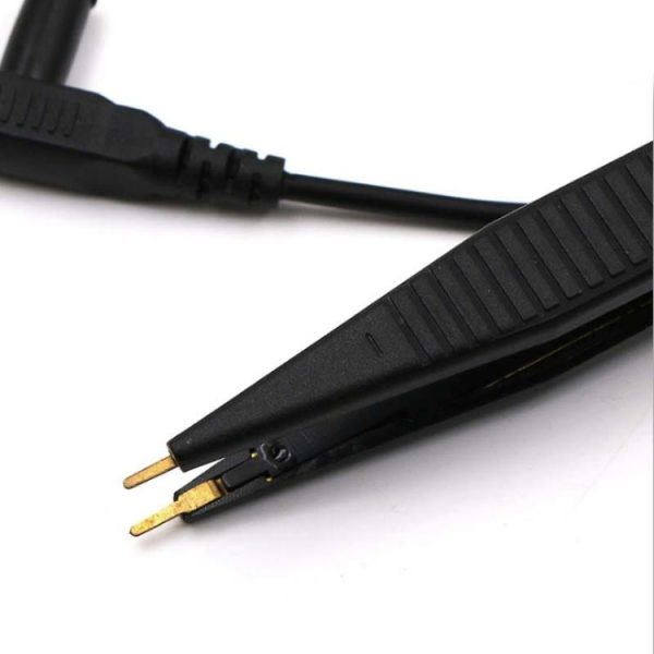 Chip Test Leads Component LCR Testing Tool Multimeter Tester Meter Pen Test Probe Lead Tweezers - Image 5