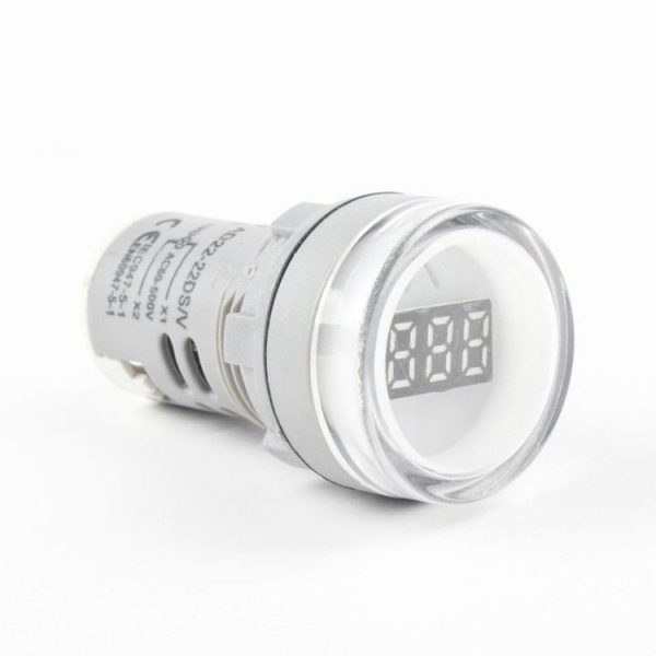 AD16-22DSV Mini Digital Display 60-500V General Indicator AC Voltmeter, Open Hole: 22mm (White) - Image 2