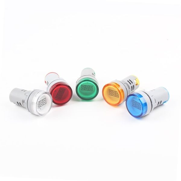AD16-22DSV Mini Digital Display 60-500V General Indicator AC Voltmeter, Open Hole: 22mm (White) - Image 4