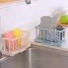 Simple Plastic Drain Rack Kitchen Supplies Sponge Storage Rack Storage Rack (Light Blue) - Image 5