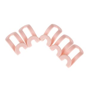 5PCS Useful Mini Clothes Hanger Plastic Home Easy Hook Closet Organizer Storage Rack Holder Hook DIY Clothes Hanger (Green)