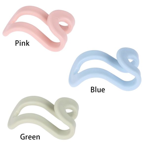 5PCS Useful Mini Clothes Hanger Plastic Home Easy Hook Closet Organizer Storage Rack Holder Hook DIY Clothes Hanger (Green) - Image 4