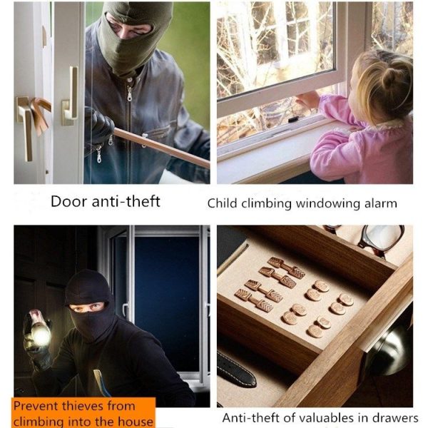 MC-02 Household Door And Window Anti-theft Alarm Remote Control Wireless Door Magnetic Alarm - Image 8