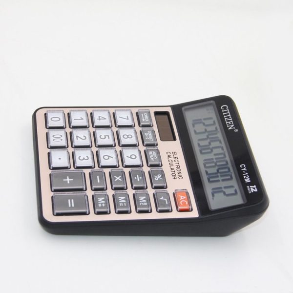 GTTTZEN CY12M Calculator Dual Power 12-bit Financial Small Office Supplies Desktop Calculator - Image 2