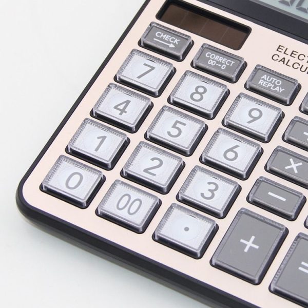 GTTTZEN CY12M Calculator Dual Power 12-bit Financial Small Office Supplies Desktop Calculator - Image 4