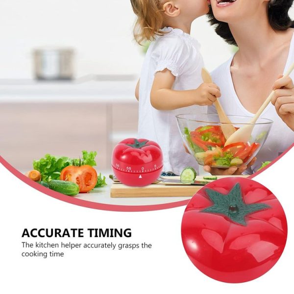 Creative Cute Tomato Shape Kitchen Mechanical Timer Alarm Reminder - Image 5