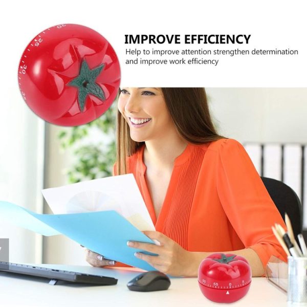 Creative Cute Tomato Shape Kitchen Mechanical Timer Alarm Reminder - Image 6