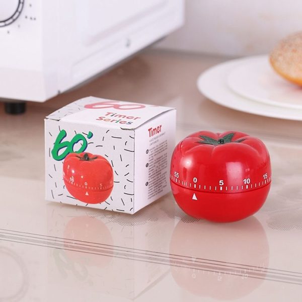 Creative Cute Tomato Shape Kitchen Mechanical Timer Alarm Reminder - Image 7