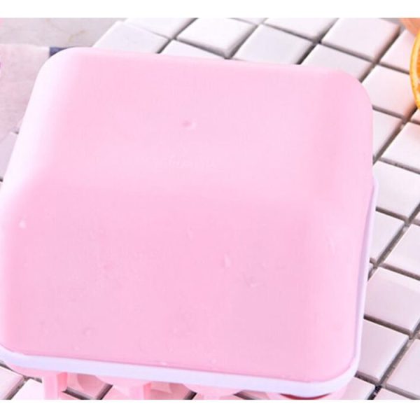 Creative Home Kitchen Double Ice Grid Mold DIY Ice Cream Modeling Mold (8 Grids Square Green) - Image 5