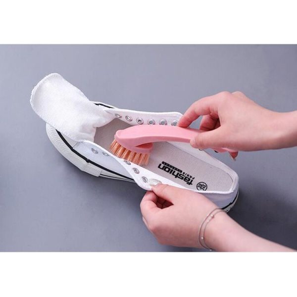 Multi-function 2 in 1 Plastic Soft Hair Washing Brush Decontamination Board Brush Shoe Brush (Blue) - Image 6