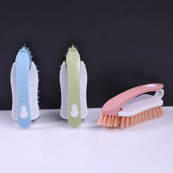 Multi-function 2 in 1 Plastic Soft Hair Washing Brush Decontamination Board Brush Shoe Brush (Blue) - Image 9