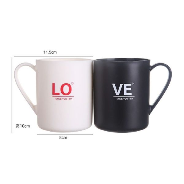 Creative Minimalist Bathroom Couple Wash Cup (Pink) - Image 3