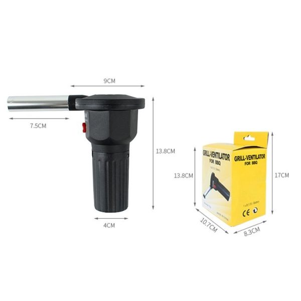 Outdoor Electric Drum Fan BBQ Portable Barbecue Hair Dryer - Image 2