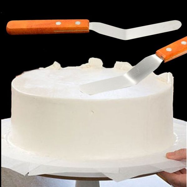 15cm Stainless Steel Cream Spatula Cake Silk Flower Scraper Baking Tool, Specification: 4 inch - Image 5