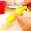 3 PCS Kitchen Ginger Garlic Manual Press Twist Cutter Crusher Cooking Tool Plastic Garlic Presses Blenders Peeler (Green) - Image 6