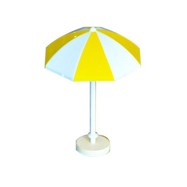 2 PCS Miniature Sun Umbrella DIY Home Garden Decoration Cute Umbrella Table Ornament Handicrafts, Size: S (Yellow) - Image 5