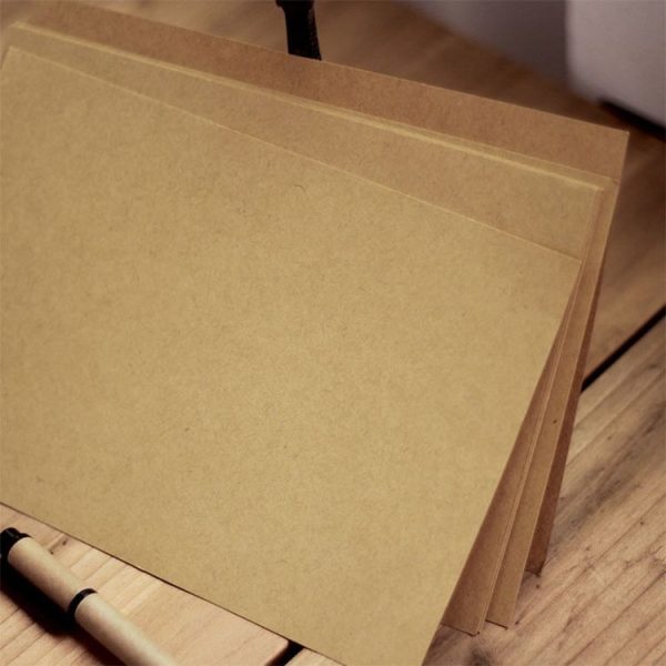 50 PCS / Set Letterhead Nostalgic Retro Kraft Paper Thick Letter Paper Horizontal Line, Size: A5 14.5x21cm - Image 3