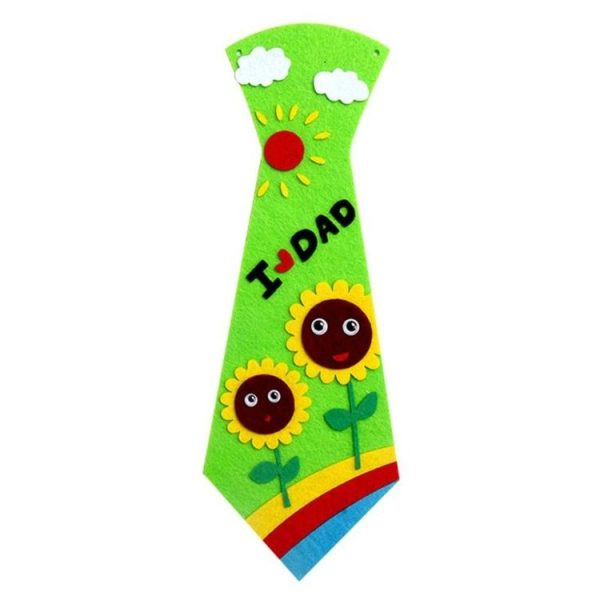 3 PCS Children Creative DIY Non-woven Ties Kids Handmade Ties Toy, Random Style Delivery - Image 6