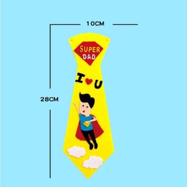 3 PCS Children Creative DIY Non-woven Ties Kids Handmade Ties Toy, Random Style Delivery - Image 7