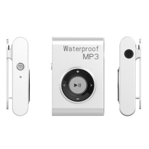 C26 IPX8 Waterproof Swimming Diving Sports MP3 Music Player with Clip & Earphone, Support FM, Memory: 8GB (White)