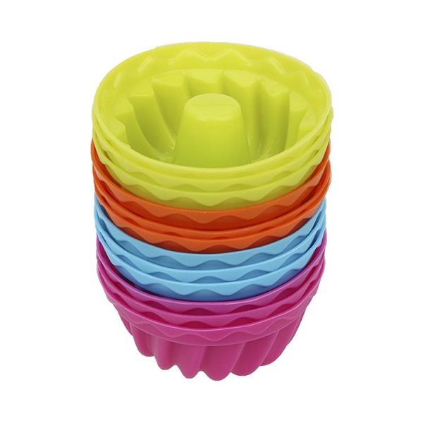 12 pcs Thread Shape Baking Jelly Mould Silicone Pudding Cupcake Muffin Donut Mold - Image 2