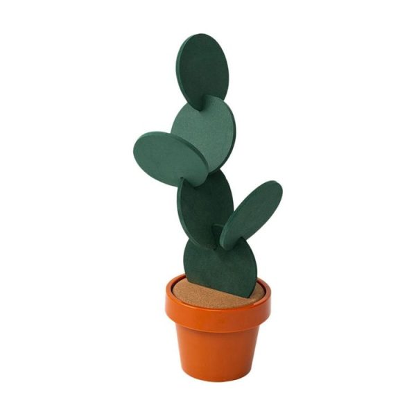 Novelty DIY Cactus Coaster Anti-skid Insulation Tea Pad Home Storage Desktop Multi-function Decoration - Image 2