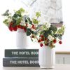 3 Branches Simulation Strawberry Branch Home Decoration DIY Flower Arrangement Material (2 Head Large Strawberries) - Image 3