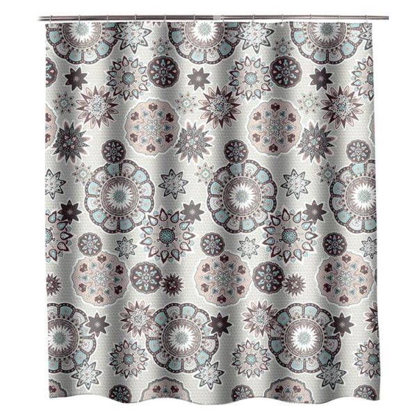 Bohemian Mandala Shower Curtains Bathroom Geometric Waterproof Bath Curtain, Size: 80x200cm - Image 2
