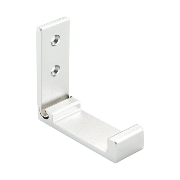 Collapsible Clothes Hanger Robe Hook Decorative Bathroom Wall Mounted Hooks (Silver Hook (Send Screw)) - Image 2