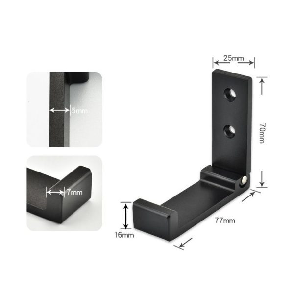 Collapsible Clothes Hanger Robe Hook Decorative Bathroom Wall Mounted Hooks (Silver Hook (Send Screw)) - Image 3