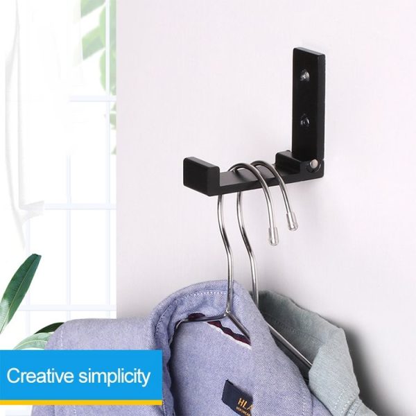Collapsible Clothes Hanger Robe Hook Decorative Bathroom Wall Mounted Hooks (Silver Hook (Send Screw)) - Image 8