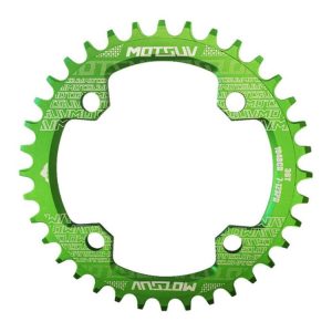MOTSUV Narrow Wide Chainring MTB Bicycle 104BCD Tooth Plate Parts (Green)