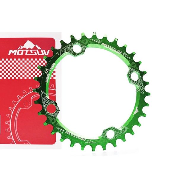MOTSUV Narrow Wide Chainring MTB Bicycle 104BCD Tooth Plate Parts (Green) - Image 2