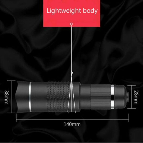 Universal 20 Times Mobile Phone Telephoto Lens Monocular Live Broadcast HD 4K No Vignetting Lens - Image 4