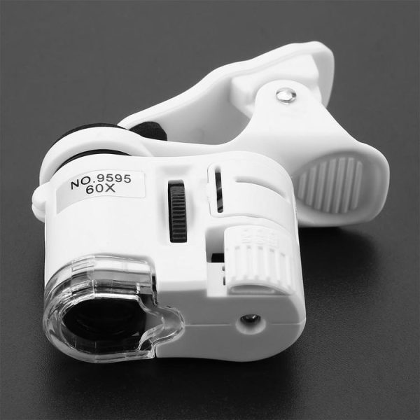 9595W1 60 Times Magnifying Glass Mobile Phone HD Microscope with Led Light - Image 2
