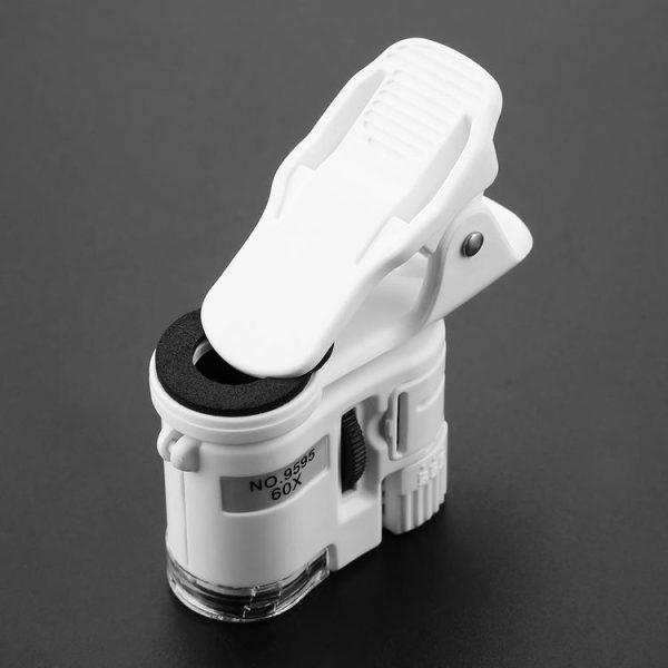 9595W1 60 Times Magnifying Glass Mobile Phone HD Microscope with Led Light - Image 3