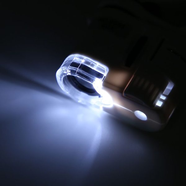 9595W1 60 Times Magnifying Glass Mobile Phone HD Microscope with Led Light - Image 5