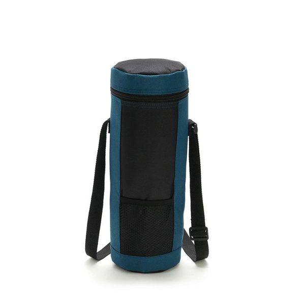 Wine Insulation Bag Portable Cylinder Oxford Cloth Insulation Package Wine Ice Bbag SH0071 / 8L (Navy Blue) - Image 2
